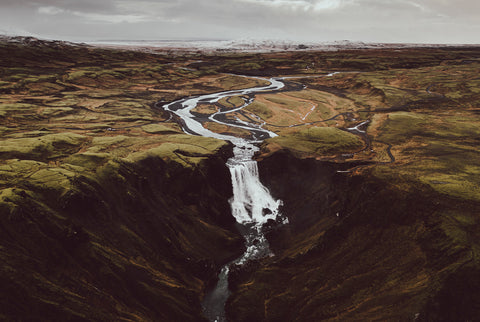 Stunning Icelandic Waterfall Photography Print - High Quality Art for Your Home